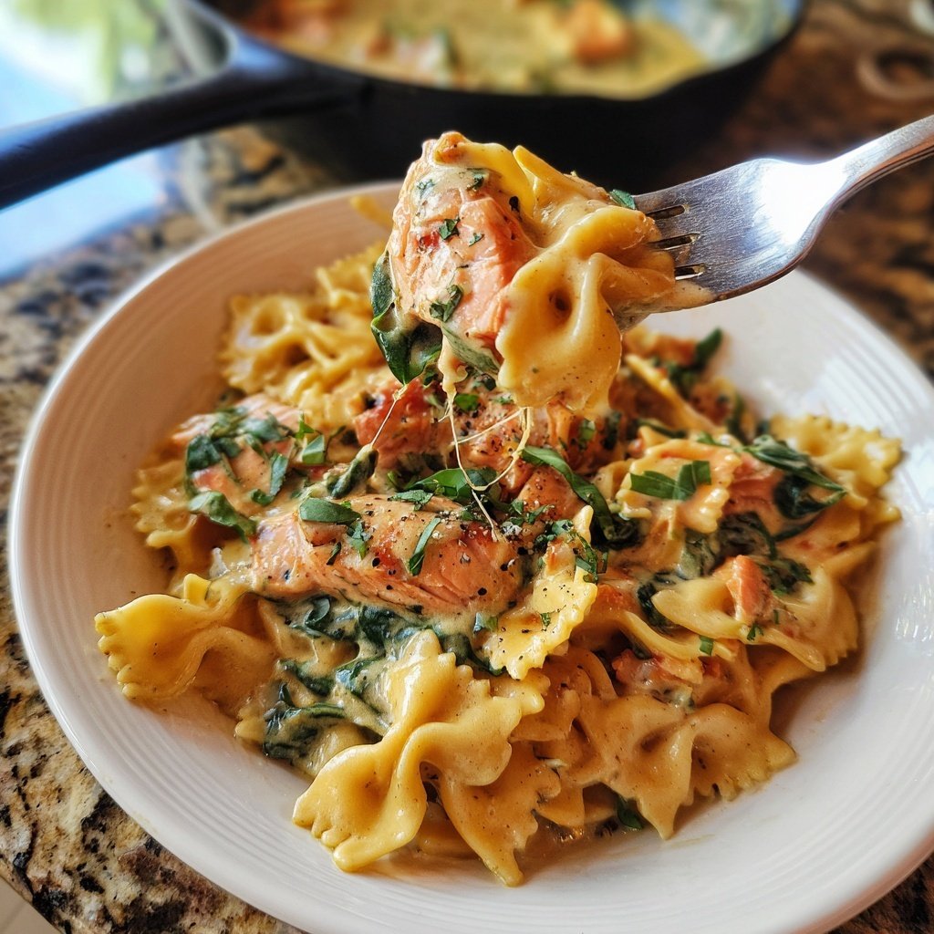 Creamy Tuscan Salmon Pasta