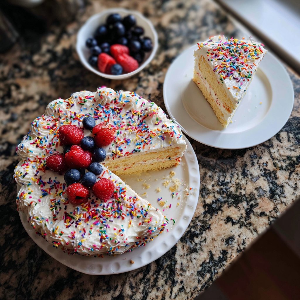 Jellycat Birthday Cake with Buttercream Frosting