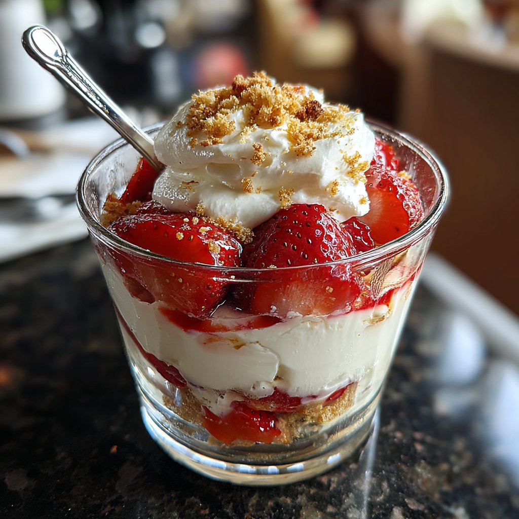 Sweet Strawberry Cream Parfait