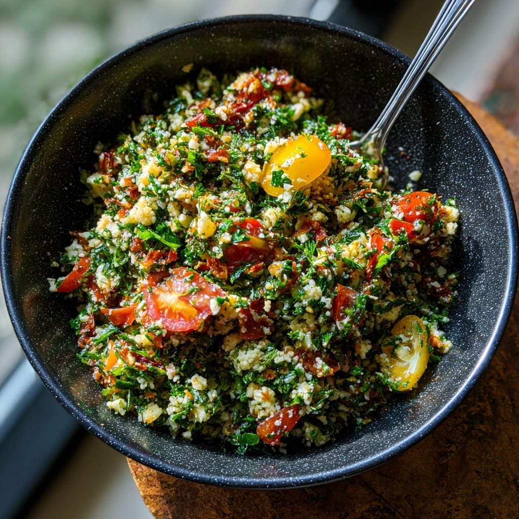 Mediterranean Cauliflower Tabbouleh